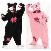 baratos Fantasias de macacão-Adulto Desenho Animado Vestuário de Noite Fantasia de macacão Fantasia de Carnaval Desenhos Animados Pijamas Macacão Pijama Kigurumi fantasia engraçada Para Homens e Mulheres Carnaval desenho animado