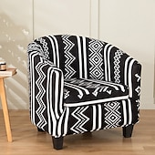 cheap Armchair Cover &amp; Armless Chair Cover-Floral Printed Club Chair Barrel Chair Slipcover Stretch Armchair Covers 1-Piece Club Tub Chair Covers Sofa Cover Couch Furniture Protector Cover  Spandex Couch Covers for Living Room