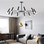 economico Luci a sospensione-Fuochi d&#039;artificio a soffitto rotante, 12/24 luci 39 &quot;/51&quot; lampada da soffitto a puntatore creativo per soggiorno, moderna plafoniera a led da incasso, luci di fuochi d&#039;artificio