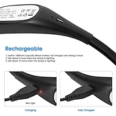 abordables Lampes de lecture-Lampe Tour de Cou LED Mains Libres – Intensité Variable, Flexible pour Lecture &amp; Éclairage Extérieur