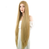 levne Paruky filmových postav-princezna zapletená rapunzel dlouhé rovné yaki blond cosplay party paruky halloween paruky