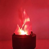 economico Luci decorative-luci di halloween led falso fuoco fiamma luce 3d tremolante fuoco fiamma elettronica fiamma luce di notte prop simulata fiamma lampada prop per halloween natale decorazione del partito al coperto
