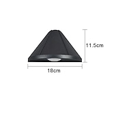 abordables luces de pared al aire libre-luces de pared led para interiores al aire libre dormitorio puerta exterior lámpara de pared luz de pared de aluminio ip65 85-265v 5 w