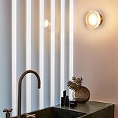 cheap Indoor Wall Lights-Modern Bedroom Bedside Staircase Corridor TV Background Wall Light Designer Model Room Round Night Light