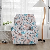 cheap Recliner Chair Cover-Recliner Covers Slipcovers Super Stretch Floral Printed Sofa Couch Cover Non Slip 1 Seater Lazy Boy Chair Covers Furniture Protector with Side Pocket for Living Room