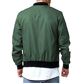 baratos casacos ativos masculinos-Homens Jaqueta de Trilha Jaqueta Bomber Ao ar livre Térmico / Quente A Prova de Vento Respirável Leve Casacos Anoraques Trench Coat Pesca Alpinismo Campismo / Escursão / Espeleologismo Preto Caqui