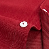 cheap Men's Button Up Shirts-Men's Dress Shirt Button Down Shirt Collared Shirt Corduroy Shirt Plain Party Hiking Blue Wine Sea Blue Black Long Sleeve Turndown Winter Clothing Apparel Warm