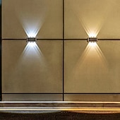 billige Vegglamper til utendørsbruk-utendørs solcelle vegglys led hagelys smart lysstyring sensor vanntett vegglys gårdsplass veranda lampe balkong gjerde passasje belysning landskap dekorasjon solenergi nattlys