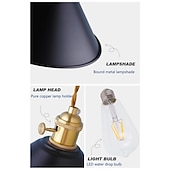 cheap LED Wall Lights-Lightinthebox Wall Lamps Wall Sconces Metal Wall Light Nordic Style 110-120V 220-240V 60 W / CE Certified / E26 / E27