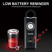 billige Sikkerhetssensorer og -alarmer-personlig alarm nøkkelring for kvinner 130db sirene alarm led lommelykt med strobe lys oppladbar sikkerhetsalarm