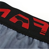 cheap Men&#039;s Boxers Underwear-Men&#039;s 1pack Underwear Basic Panties Boxers Underwear Briefs Print Polyester Antibacterial Leak Proof Letter Mid Waist Black White