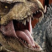 billiga Pojkens 3D-djur-Pojkar 3D Djur Dinosaurie Huvtröja Långärmad 3D-tryck Höst Vinter Mode Häftig Barn 3-13 år Utomhus Dagligen Normal