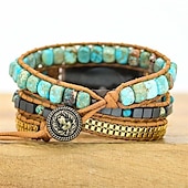cheap Apple Watch Bands-Handmade Braided Rope Compatible with Apple Watch band Women Multilayer Beaded Beads Strap Replacement Wristband for 38mm 40mm 41mm 42mm 44mm 45mm 49mm iwatch Series Ultra 8 7 6 SE 5 4 3 2 1