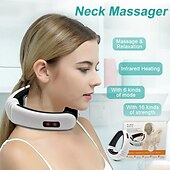 economico Massaggiatori per corpo-massaggiatore elettrico del collo &amp; impulso indietro 6 modalità di controllo della potenza riscaldamento a infrarossi lontani strumento di sollievo dal dolore macchina per il rilassamento