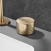 economico Multiforo-rubinetto lavabo bagno - girevole / classico rubinetti vasca da bagno a due manici e tre fori diffusi elettroplaccati