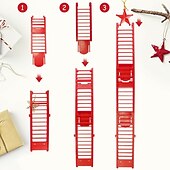 economico Ornamenti-musica elettrica natalizia babbo natale scala da arrampicata, calze della Befana per bambini, divertenti ornamenti per bambole con corda da arrampicata, regali e decorazioni natalizie unici