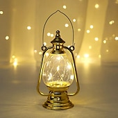 Retro Kerosene Lantern Light Christmas Decorations LED Copper Wire Lamp Creative Candle Lamp Home Decor Halloween Decoration Night Light Portable Lantern cheap Candle Lights-Retro Kerosene Lantern Light Christmas Decorations LED Copper Wire Lamp Creative Candle Lamp Home Decor Halloween Decoration Night Light Portable Lantern