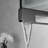 abordables Classiques-Robinet de lavabo de salle de bain, robinet de salle de bain noir, robinets de bain en forme de pistolet à un trou en laiton (noir/gris/chrome/doré)