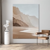 voordelige Schilderijen van landschappen-Hang-geschilderd olieverfschilderij Handgeschilderde Verticaal Abstract Hedendaagse Zonder Inner Frame (Geen frame)