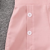 halpa Setit-2 osainen Lapset Tyttöjen Kukka Crewneck Collegepaita ja housut Aseta Pitkähihainen Muoti ulko- 7-13 vuotta Kevät Punastuvan vaaleanpunainen