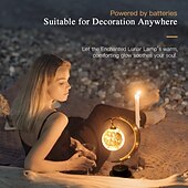 baratos Luzes de Natal-Lâmpada lunar encantada lâmpada de lua led para crianças luz noturna lâmpada de galáxia pendurada lâmpada de lua lua mágica presente de lembrança de luz noturna para decoração de casa (lâmpada de lua)