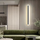 economico Luci da parete-Lightinthebox Lampada da Parete Lunga Minimalista, Lampada da Parete Moderna a LED da 40 cm/60 cm, Lampada da Parete per Soggiorno, Camera da Letto, Comodino, Lampada da Parete per Interni in
