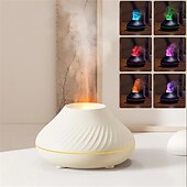 economico Luci intelligenti-Umidificatore d&#039;Aria Smart LED Diffusore Aromaterapia USB Colorato a Fiamma Diffusori Portatili per Oli Essenziali per Fragrante Ambientale in Casa