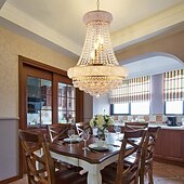 رخيصةأون نجف-60 cm تصميم فانوس نجفات معدن مطلي الحديث 110-120V 220-240V