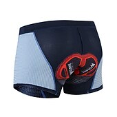 abordables Ropa Interior y Capas Base para Hombre-WOSAWE Hombre Ropa interior de ciclismo Pantalones cortos bicicleta Culotte Ciclismo Bicicleta Bermudas Pantalones cortos Ropa interior Ajuste semiformado MTB Bicicleta Montaña Ciclismo Carretera