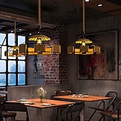 cheap Pendant Lights-25cm Single Design Island Design Pendant Light Hemp Rope Painted Finishes Modern Nordic Style 220-240V