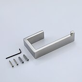 economico Portarotoli carta igienica-porta carta igienica, distributore di rotoli di carta igienica in acciaio inossidabile 304 da parete da 14,5 cm per bagno&amp;amp; cucina (nero/nichel spazzolato/cromo)