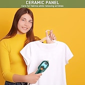 tanie Sprzęt AGD-mini żelazko przenośne ręczne żelazko parowe-nieprzywierająca ceramiczna płyta podeszwowa szybkie nagrzewanie 360 prasowarka do domu podróże służbowe do szycia pikowania rzemiosło przenikania ciepła