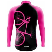 Недорогие Мужские джерси-Муж. Велокофты Графика Смешной Длинный рукав Велоспорт Джерси Верхняя часть с 3 задними карманами Горные велосипеды Шоссейные велосипеды