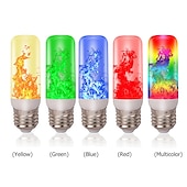 billiga LED-klotlampor-4 st led eld flamma glödlampa 4 lägen dynamisk flimmer effekt lampa gravitationssensor för inomhus utomhus hem party dekoration