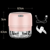 お買い得  キッチン用品＆小物-100/250 ミリリットルミニポータブル電気ガーリックチョッパー usb 充電ジンジャーマッシャーマシン頑丈で耐久性のあるチリ野菜クラッシャーキッチンツールキッチンアクセサリー