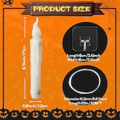 baratos Luzes de velas-12 peças velas flutuantes de natal com controle remoto led velas sem chama penduradas castiçais sem chama velas de led com ganchos cintilantes operados por bateria para halloween igreja natal natal