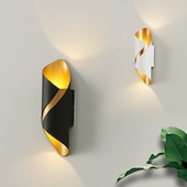 abordables appliques murales extérieures-15w extérieur résistant aux intempéries applique 10,9 pouces moderne applique murale led or noir / platine fonte d&#039;aluminium lampe de lavage murale pour porche jardin couloir balcon paysage ac85-265v