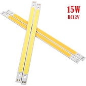זול נורות תאורה-2 יחידות 120x10 מ&quot;מ d12v 15w נורה שבב cob סופר בהירה עוצמה גבוהה 1450lm אלומיניום נורת led התקנים צמודים על פני השטח אור חרוזים אור עבור חנייה נורה אור מנורות ימיות