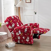 cheap Recliner Chair Cover-Stretch Recliner Cover Recliner Covers 1 Seater Armchair Couch Slipcover with Elastic Loop, Anti-cat Scratch Furniture Protector for Kids, Pets, Dogs, Cats