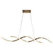 cheap Pendant Lights-LED Pendant Light Linear 90 cm 3000K Gold/Silver Adjustable Island Lights Dimmable Aluminum Stylish Minimalist Painted Finishes Nordic Style Dining Room Kitchen Lights 110-220V