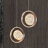 levne Ostrovní světla-23cm led přívěsek světlo ostrov světelný kruh design kulatý design geometrické tvary přívěsek lehký kov umělecký styl vintage styl moderní styl umělecký moderní 85-265v