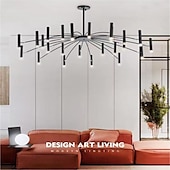 economico Luci a sospensione-Fuochi d&#039;artificio a soffitto rotante, 12/24 luci 39 &quot;/51&quot; lampada da soffitto a puntatore creativo per soggiorno, moderna plafoniera a led da incasso, luci di fuochi d&#039;artificio