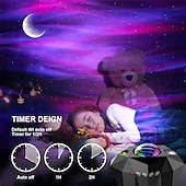 abordables lumières de projecteur de galaxie d&#039;étoile-aurora galaxy projecteur lumière projection d&#039;étoiles avec haut-parleur de musique projecteur de veilleuse avec lune projecteur d&#039;aurores boréales pour chambre/salle de jeux/home cinéma/plafond