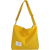 economico Borsette e borse tote-borsa a tracolla in tela da donna – borsa a tracolla minimalista regolabile per uso casual, da viaggio e quotidiano