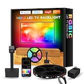 Χαμηλού Κόστους Έλεγχος μέσω WiFi-rgbic led φως λωρίδα κάμερας τηλεόρασης συγχρονισμός οθόνης τηλεόρασης εφαρμογή wifi συγχρονισμός μουσικής παιχνίδι υπνοδωμάτιο τηλεόραση φόντου φωτός περιβάλλοντος Shustar