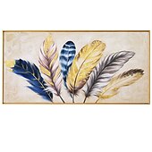 tanie Obrazy z martwą naturą-Handmade ręcznie malowany obraz olejny wall art nowoczesne abstrakcyjne pióro martwa natura krajobraz dekoracja wnętrz walcowane płótno bez ramki nierozciągnięte