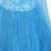 billiga Klänningar med sagotema-barn flickor elsa frozen kostym klänning paljett blommig performance party blå maxi långärmad prinsessa söta klänningar höst vinter normal passform 3-10 år