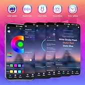 お買い得  スマートライト-RGB LEDスマートライトバーWiFi Bluetoothデスクトップ背景雰囲気ライト音楽同期TV壁コンピューターゲーム寝室ナイトライトShustar