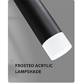economico Modello a grappolo-Lampada a sospensione a led a 6 luci con tubo a cono stile nordico nero/bianco bar mini lampada a sospensione di design isola della cucina light bar tavolo sala da pranzo soggiorno lampade regolabili