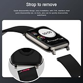 preiswerte Smartwatch-P22 Smartwatch 1.3 Zoll Smartwatch Fitnessuhr Bluetooth Schrittzähler Fitness Tracker AktivitätenTracker Kompatibel mit Android iOS Damen Herren Langer Standby Kamera Kontrolle Anti-verloren IP 67